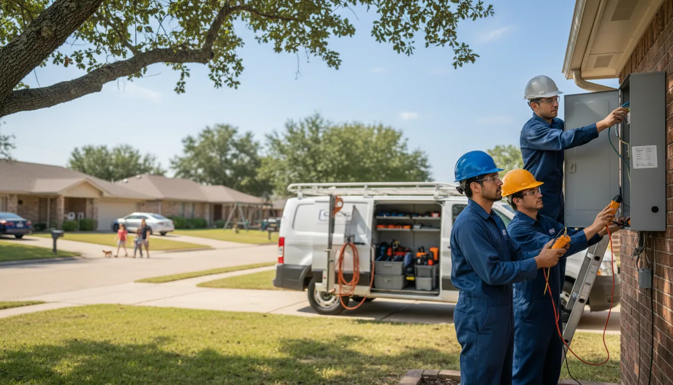 Certified electrician providing emergency electrical services in Coon Rapids, IA